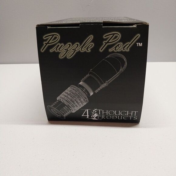Puzzle Pod Cryptex - Brain Teaser And Coin Bank Gift Crack The Code - Picture 5 of 7
